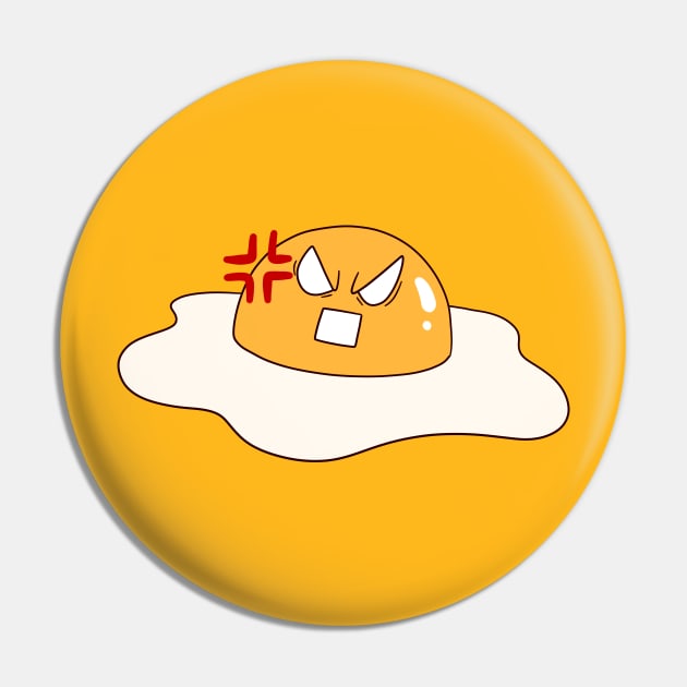 Angry Egg Yolk Pin by saradaboru