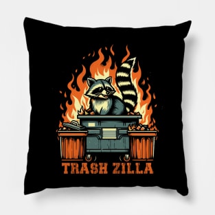 Trash Zilla Pillow