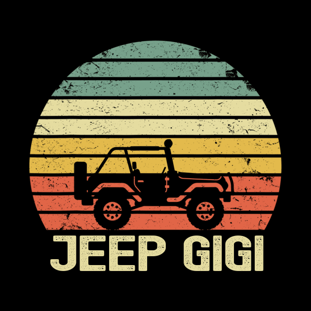 Jeep Gigi Vintage Jeep Retro Jeep Sunset Jeep by Liza Canida