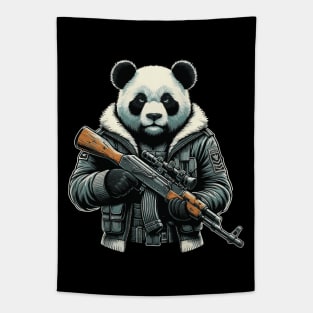 Don't mess with a panda with a Kalashnikov! Tapestry