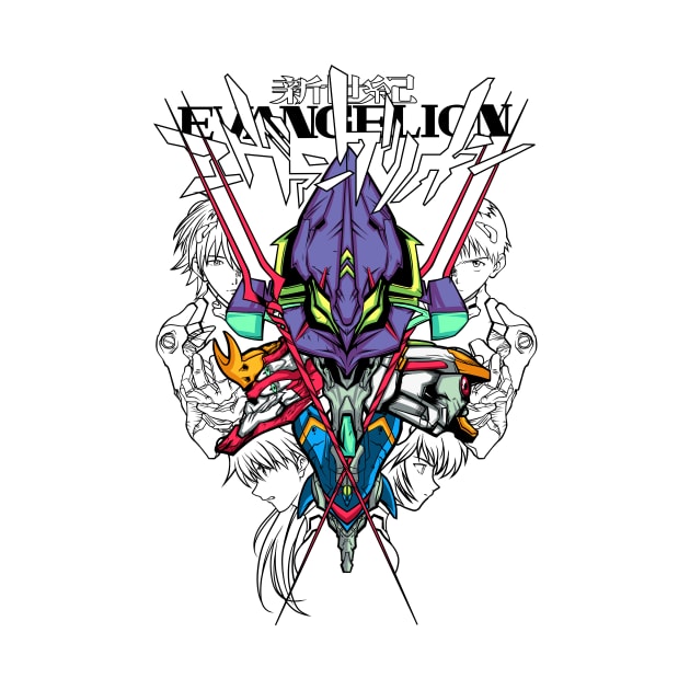 Rebuild for N.G.Evangelion Color Tshirts by TintadeChicle