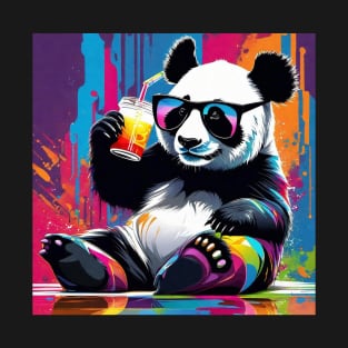 Cool Colorful Panda Bear T-Shirt