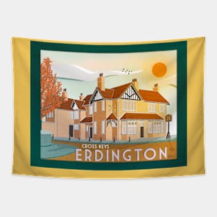 Cross Keys Pub Travel Poster Tapestry