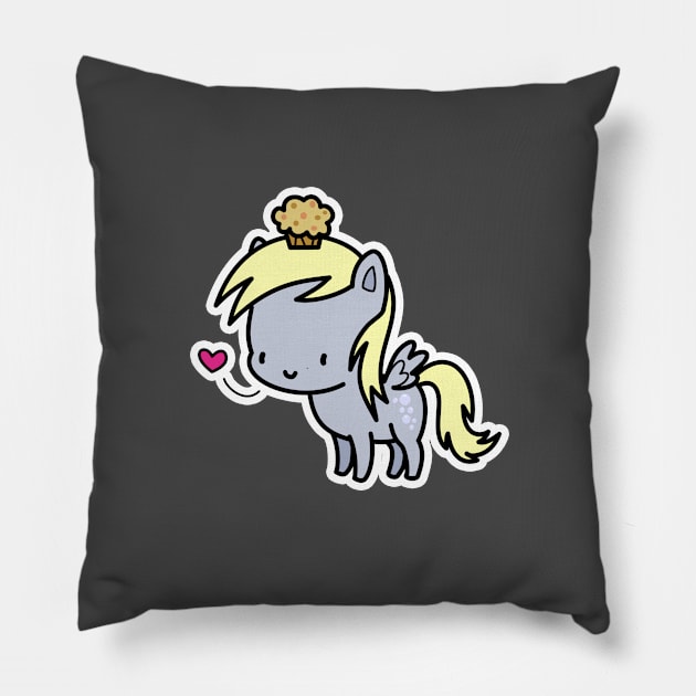 Derpy Hooves chibi Pillow by Drawirm