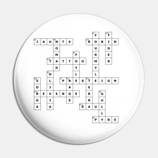 (1956TSMD) Crossword pattern with words from a famous 1956 science fiction book. Pin