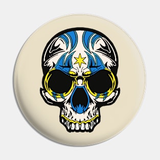 Luchador Skull Pin