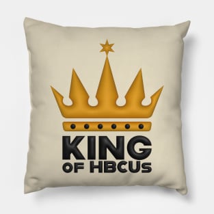 King Of HBCUs_Logo_3D_GOLD Pillow