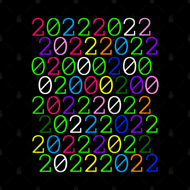 2022 binary code in color by Namwuob