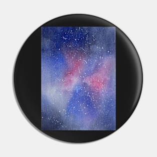 Galaxy in Blue and Pink Pin