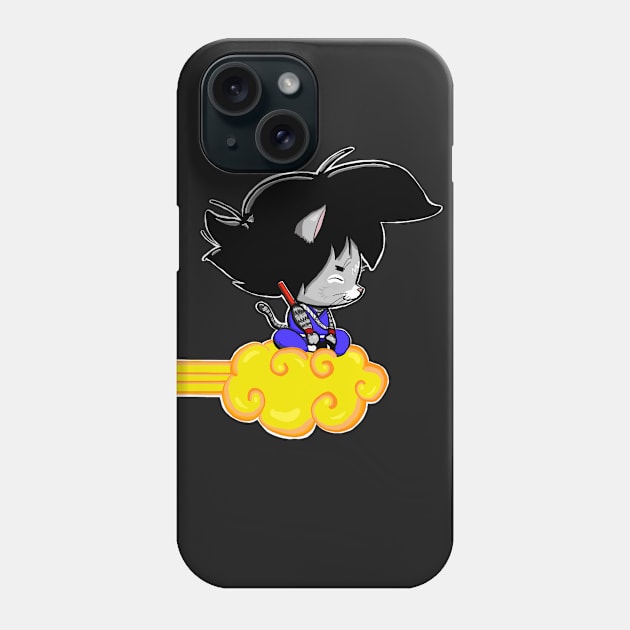 Dragonball Cat Phone Case by tighttee