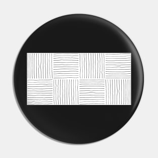 Stripes - Black & White Pin