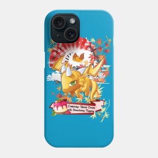 The Yellow Jelly Dragon With Red Fan Phone Case