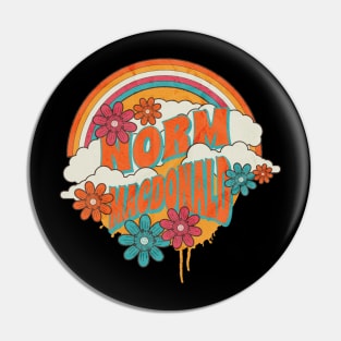 Retro Rainbow // Norm Macdonald Pin