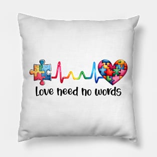 Puzzle Heart Autism Awareness Gift for Birthday, Mother's Day, Thanksgiving, Christmas Pillow