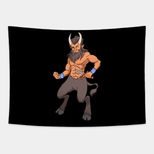 Half man - Half goat - Satyr Tapestry