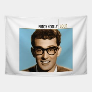 Buddy Holly Gold Album Cover Tapestry