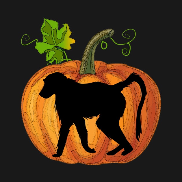 Monkey in pumpkin by Flavie Kertzmann