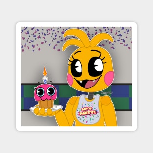 Toy Chica & Mr. Cupcake Magnet