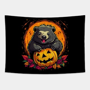 Wombat Halloween Tapestry