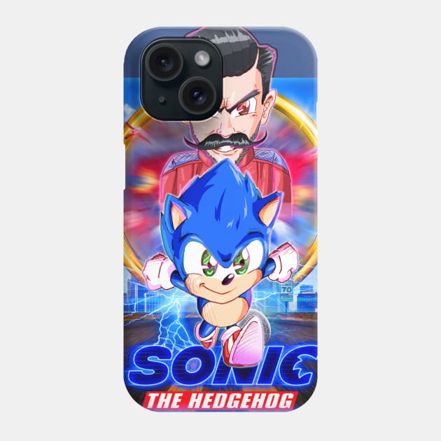 Sanic Blue Blur Phone Case by MorenoArtwork