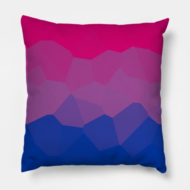 Bi flag poly design subtle Pillow by Gedwolcraeft