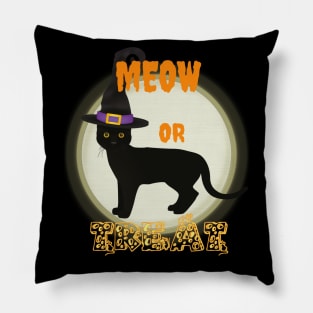 Magical Halloween Cat Pillow