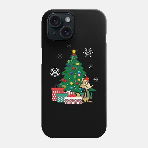 Ding A Ling Wolf Around The Christmas Tree Phone Case by squids_art