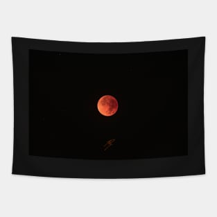 Super Blue Blood Moon and Star Field Tapestry