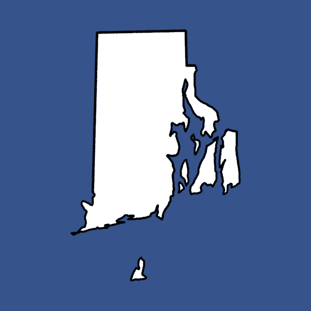 Rhode Island - Blank Outline by loudestkitten