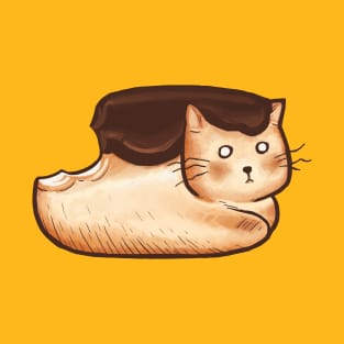 Bread Loaf Cat Chocolate T-Shirt