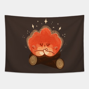 Campfire Yogi Tapestry