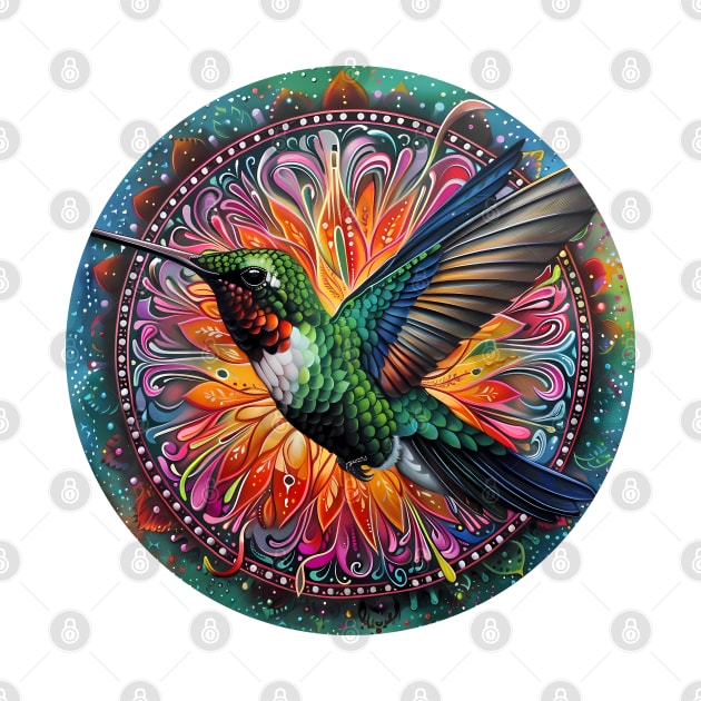 Mandala - Hummingbird by aleibanez