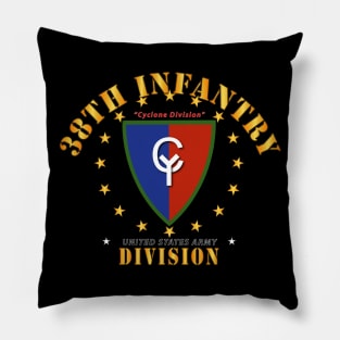 38th Infantry Division -Cyclone Div V1 Pillow