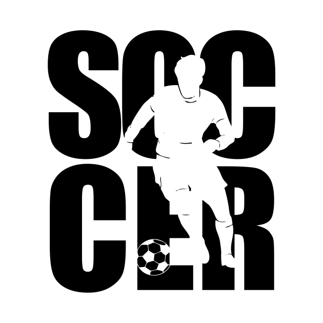 soccer text masking black by Typography Dose