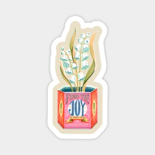 Self Care Spring Vintage Tin Can Joy Magnet