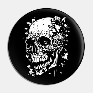 Zombie Skull Pin