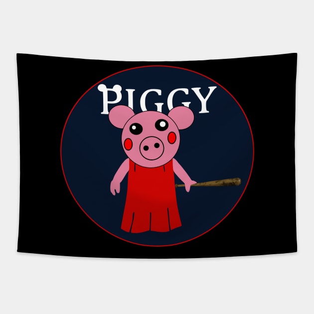 Piggy Funny Tapestry by FreeKidsArt