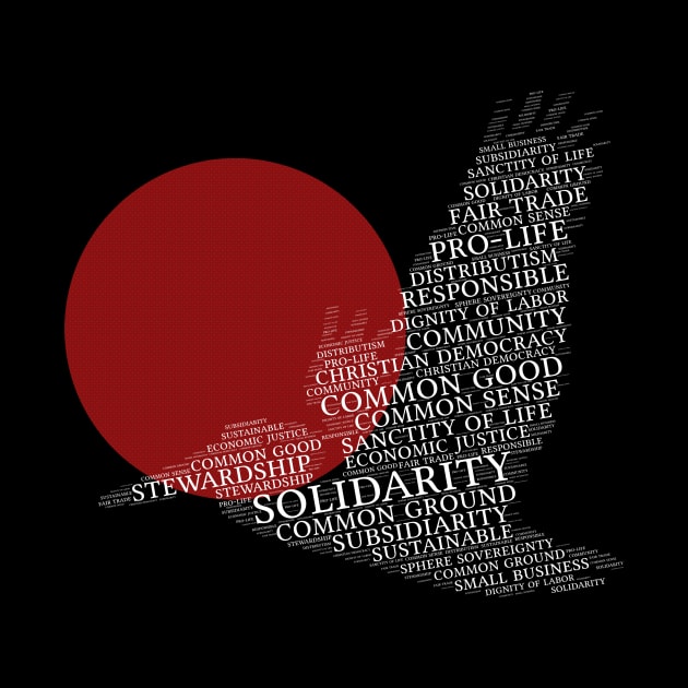 American Solidarity Party Logo Word Cloud by ASP