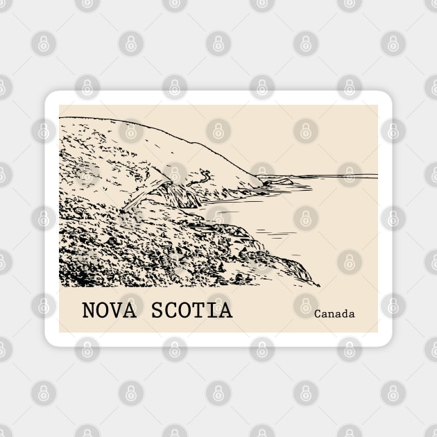 Nova Scotia Canada Magnet by Lakeric