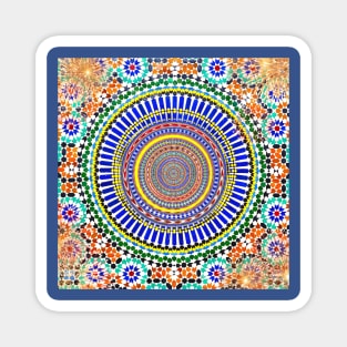 Beautiful Mosaic colours Magnet