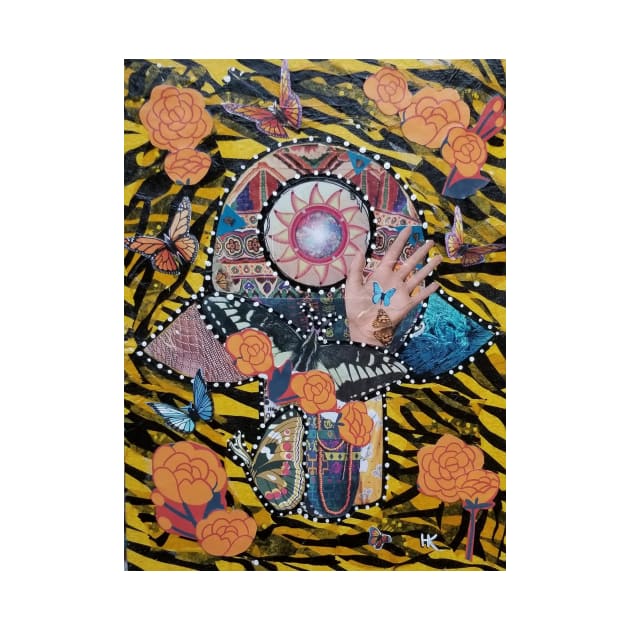 BUTTERFLY EFFECT Hamsa by Harriette Knight by harrietteknight