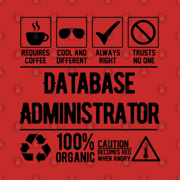 Database Administrator Job (black) by Graficof