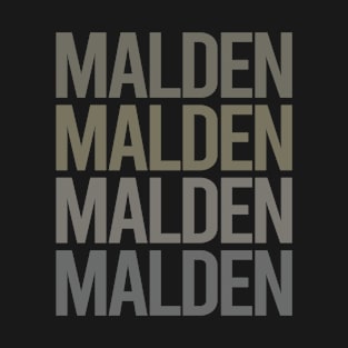 Gray Text Art Malden T-Shirt