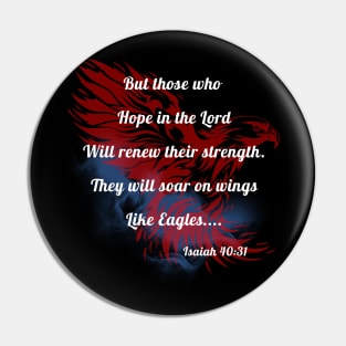 Rise Up on the Wings of Eagles Bible Verse Isaiah 40:31 Pin