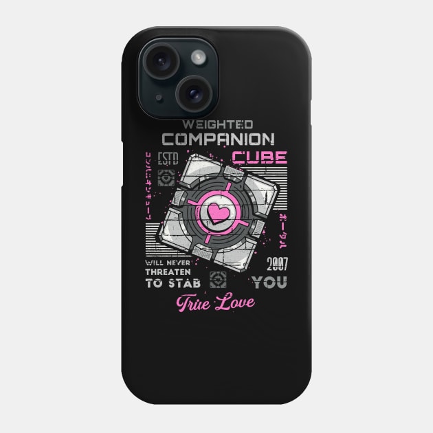 Companion Cube Phone Case by logozaste