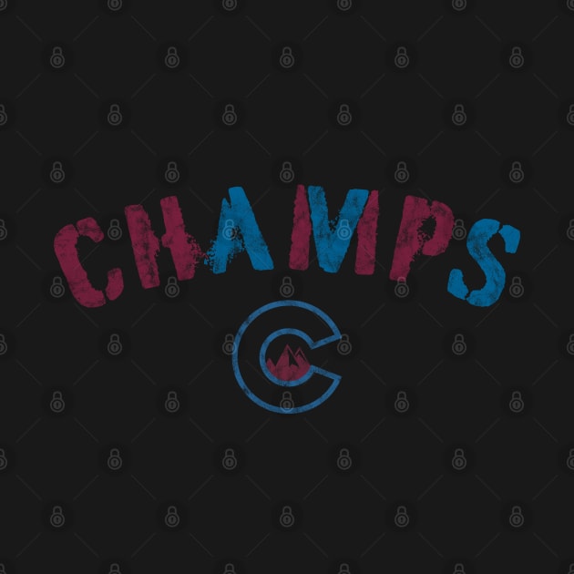 Colorado Hockey is Champs! Vintage design by MalmoDesigns