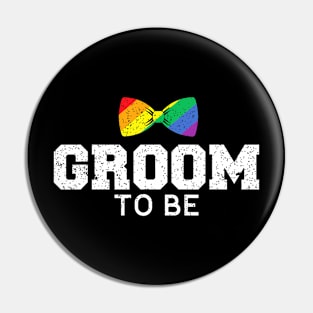 Groom LGBT  Gay Wedding Bachelor Pin