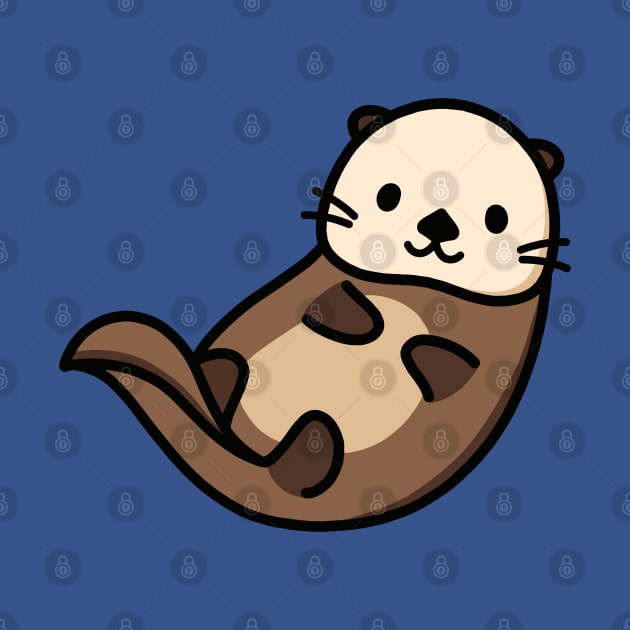 Sea Otter by littlemandyart