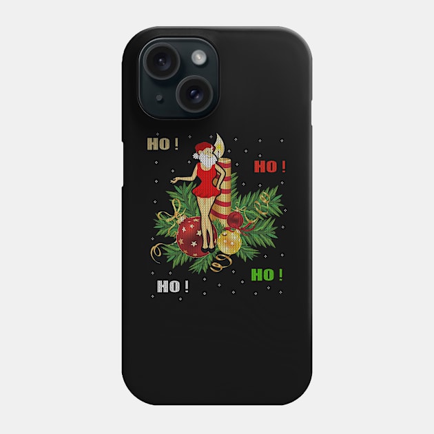 novelty jumper ho ho ho Phone Case by pmeekukkuk