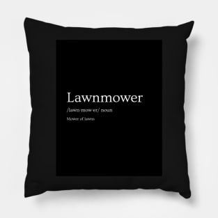 Lawnmower Definition Pillow